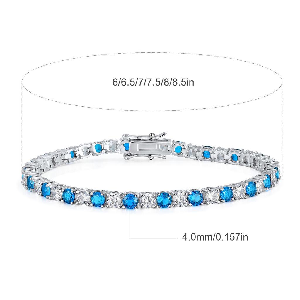 4 мм круглый циркониевый браслет с пряжкой в форме восьмерки из меди и тенниса - модный дизайн