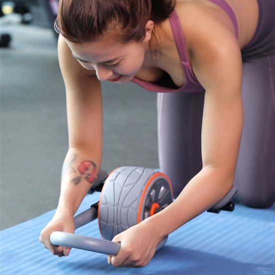 Роликовое колесо для пресса с поддержкой локтя, наколенник, 4D ролик для пресса, немые колеса для упражнений, основное оборудование для фитнеса и тренировок