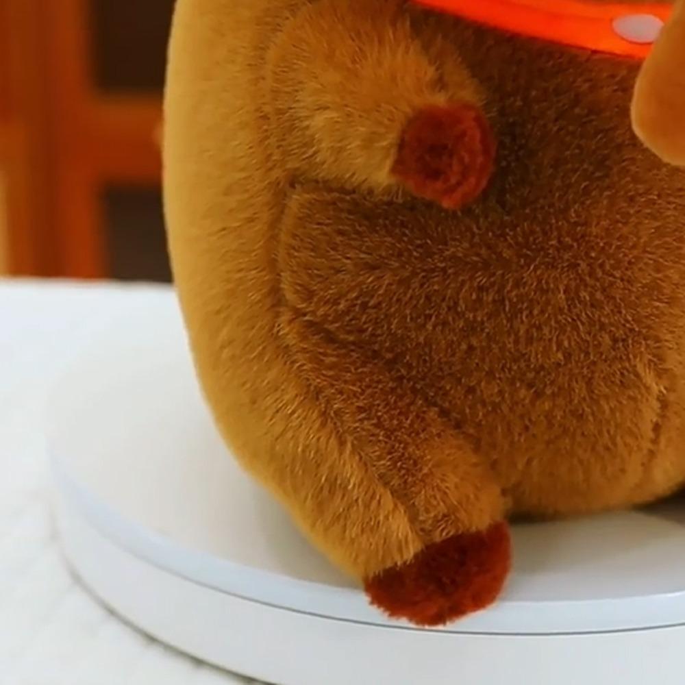 Wearing Headband Capybara Plush Toy Doll Peanut Stuffed Capybara Doll  Children's Day