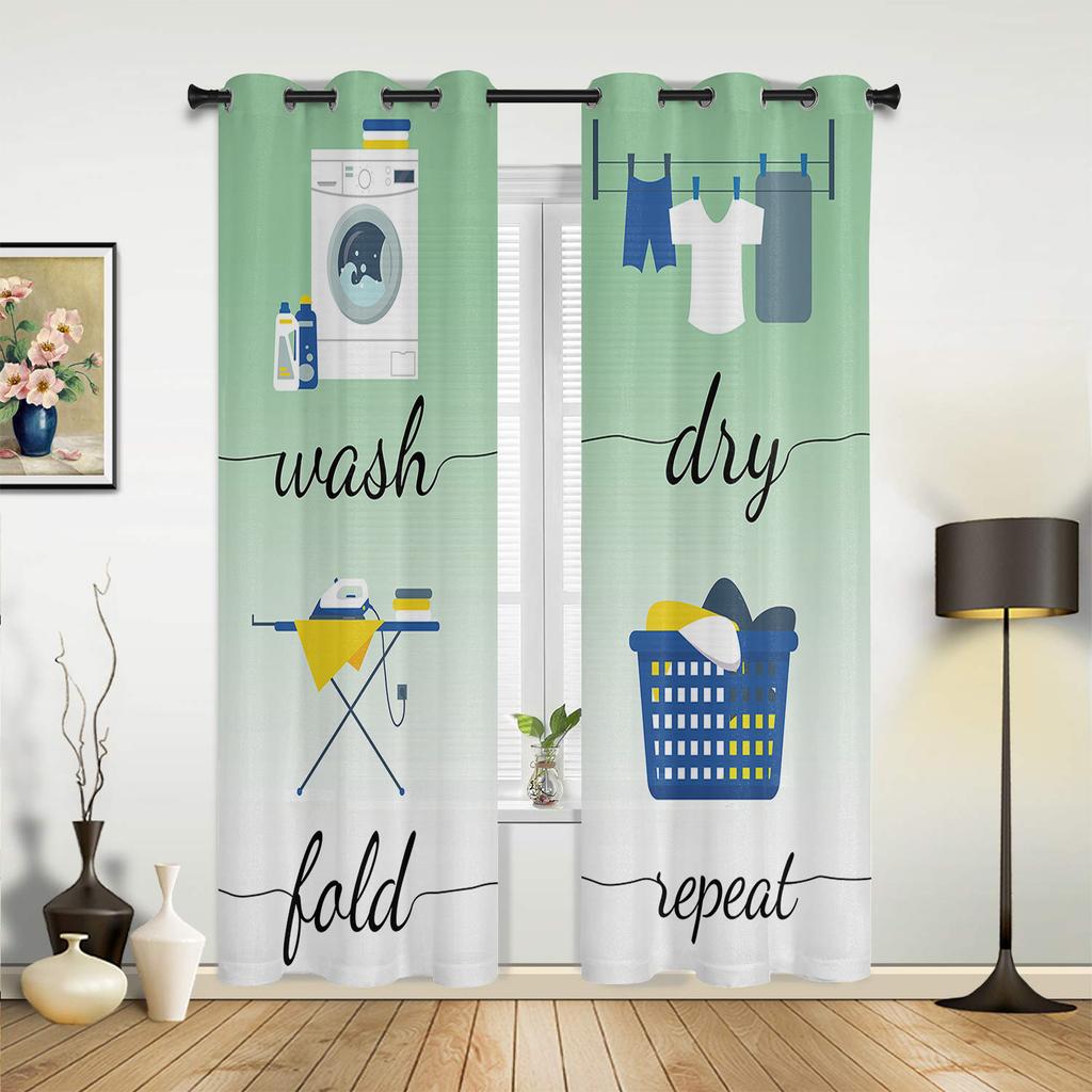 Прачечная Стирка Сушка Складывание Повторные Шторы для Спальни Гостиной Шторы Кухня Детская Комната Оконные Шторы Современный Домашний Декор