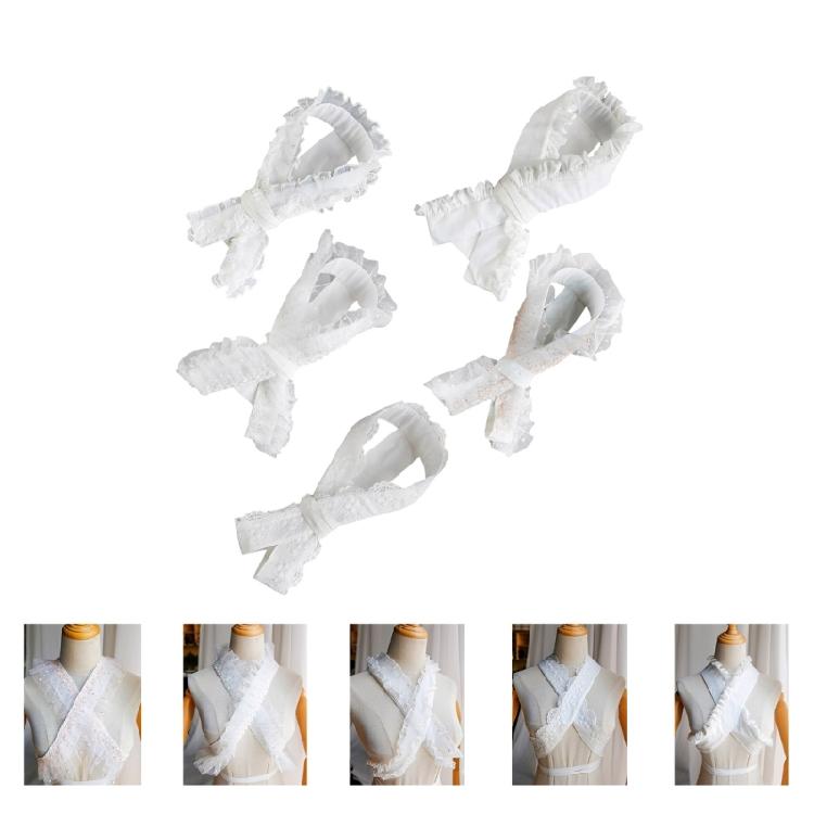 Японское кружево рюш Кимоно Воротник Основа Воротниковая подкладка Традиционные аксессуары для кимоно Японская жесткая основа для воротника для женщин