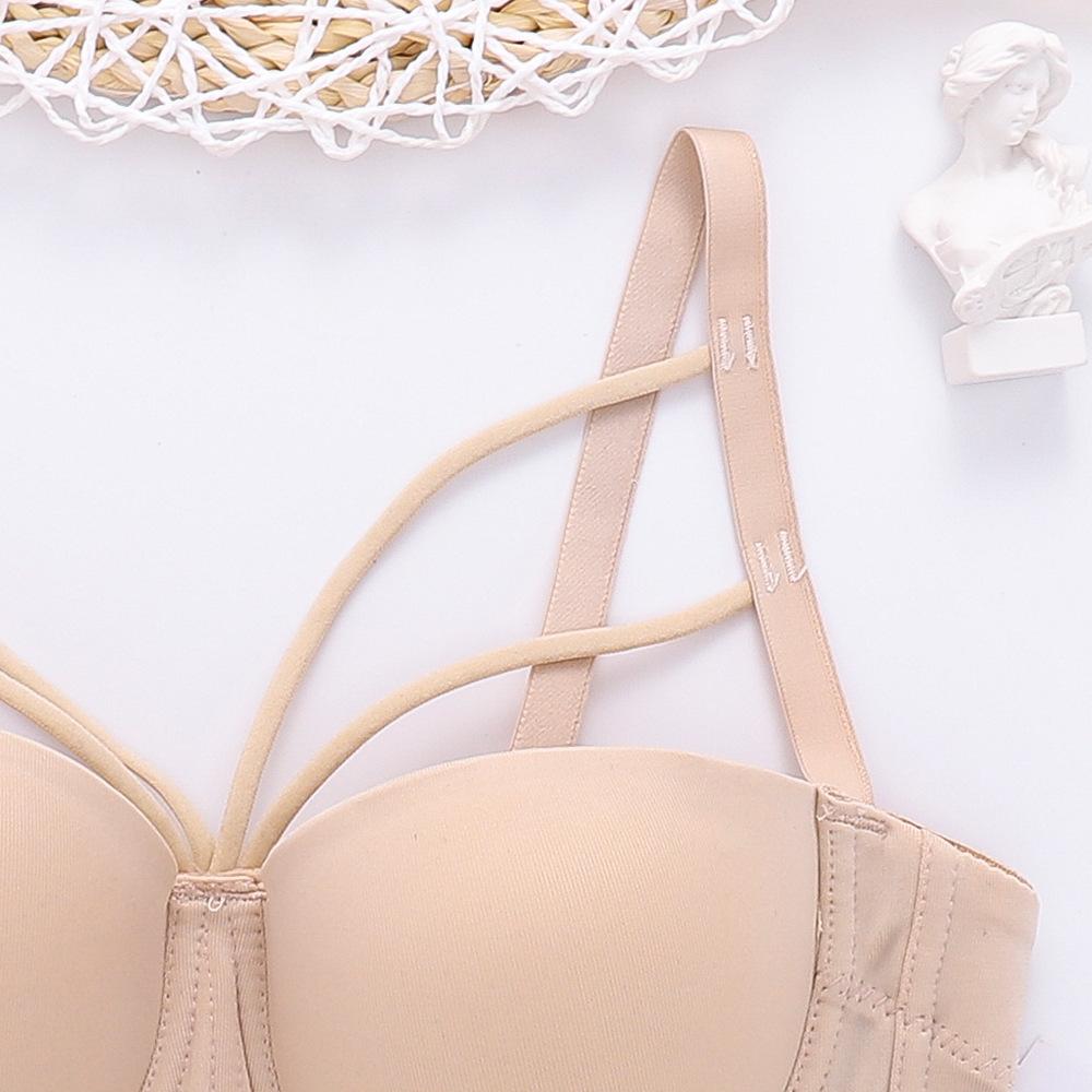 Женский корректирующий бюстгальтер, треугольный жилет на подтяжках Европы и Америки, хлопковое нижнее белье со стальным кольцом, открытая спина, повседневный пуш-ап