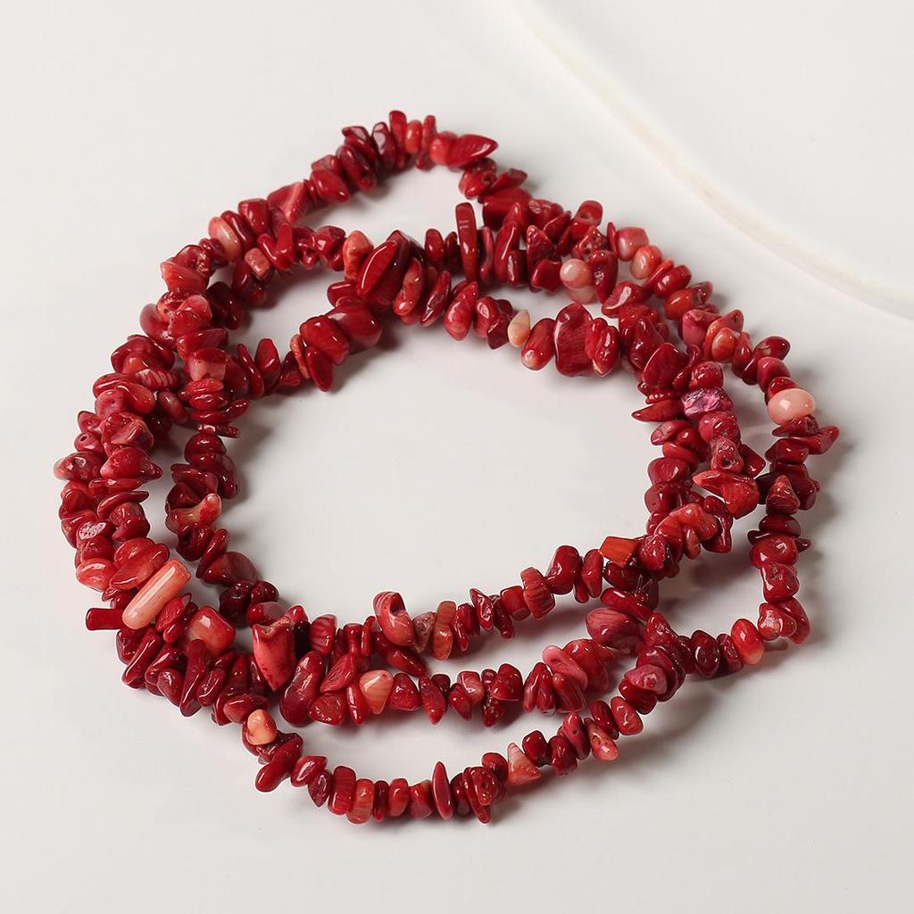 Ожерелье из натурального аметиста, 80 см - Полированные, Неправильные полоски для изготовления украшений и браслетов своими руками