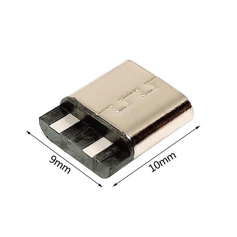 5 шт. Разъем USB Type-C 3.1, 2-контактный, для пайки проводом, гнездовой, прямой, для порта зарядки мобильного телефона, гнездо для зарядки, интерфейс