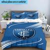 3PCS Football Empoli Crest Bedding Set,Including 1pc Duvet Cover And 2pcs Pillowcases Perfect for Bedroom, Dormitory, Fan Christmas gift