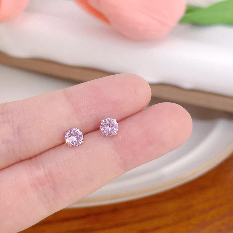 Элегантные мини-серьги с цирконием: Свежие, милые, легкие роскошные серьги-косточки для женщин.