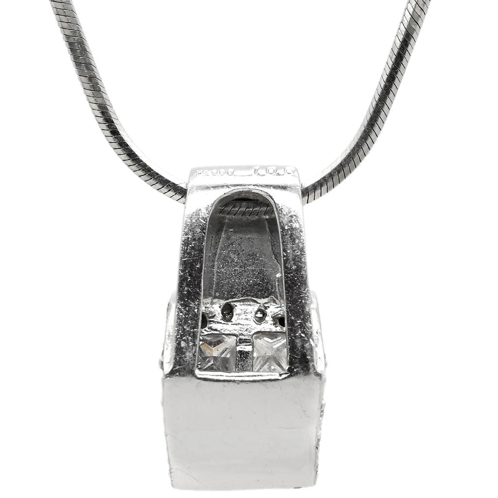 NON BRAND - diamondNecklace Pt900/diamond Array