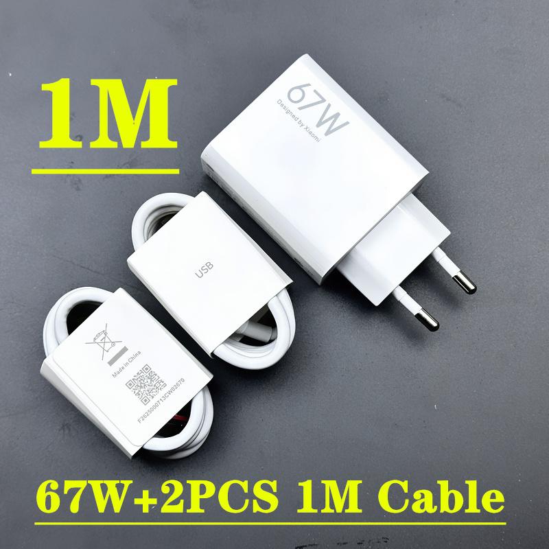 Оригинальное зарядное устройство Xiaomi Turbo Fast Charger 67W EU Plug 6A Type C Cable для Mi 11 Pro Mix Fold Poco X3 GT X4 Pro 5G Redmi Note 11 Pro