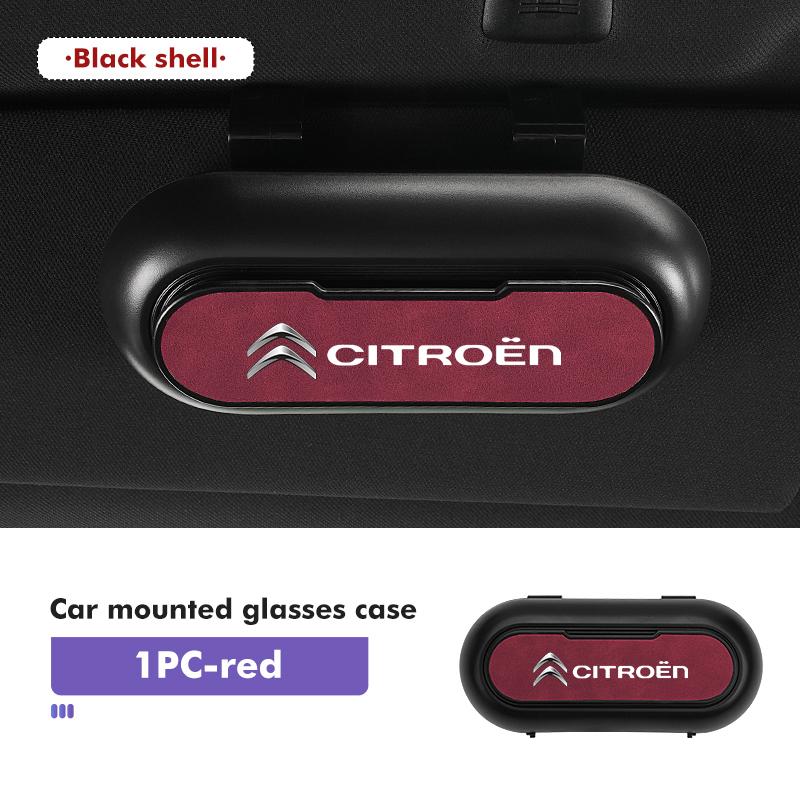 APS2 Car Sun Visor Glasses Case Sunglasses Clip Holder Storage Box For Citroen Jumper Celysee Cactus Picasso Aircross Saxo Grand