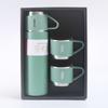 Handheld 304 Stainless Steel Insulated Tea Cup Set with Multiple Lids - High-End Business Gift Box