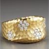 Luxury Ring Ladies Flower Rings Vintage Jewelry Female