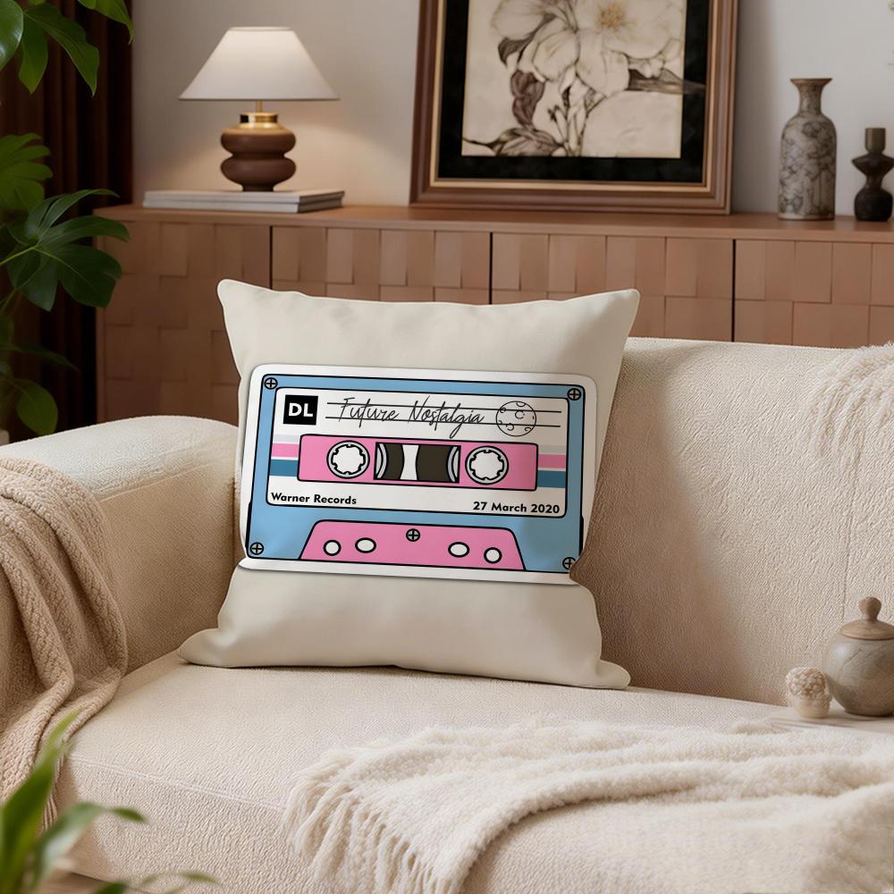 Music Tape Print Cushion Cover Cushion Cover Set 4Pcs 50X50 45X45 40X40 Pillowcase Decorative Sofa Home Decor