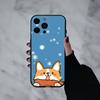 C-Милый корги D-собака-G Чехол для телефона для iPhone 17pro,16,15,14,13,12,11 Plus,Pro Max,XS,Мягкий силиконовый черный чехол