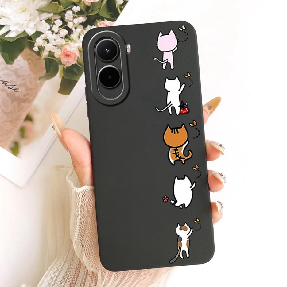 Чехол для Xiaomi Poco M7 Plus PocoM7 4G Красивая Девушка Подсолнух Расписной Чехол для Телефона Для Xiaomi Poco M7 Pro PocoM7 Plus 5G Мягкие Fundas