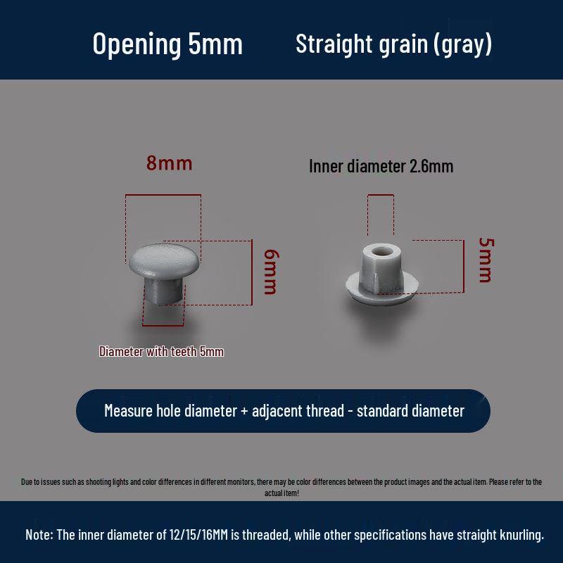 Универсальная круглая декоративная пластиковая заглушка для мебельных петель и отверстий под винты
