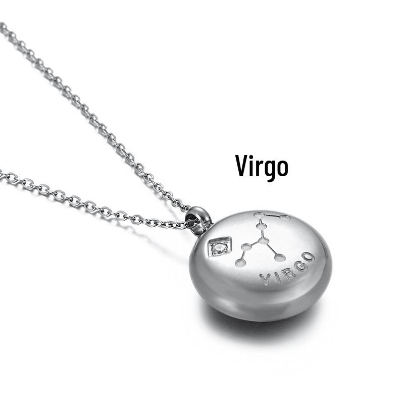 Женское ожерелье Kalen из титановой стали с бриллиантами «Двенадцать созвездий» - Модные украшения в японском и корейском стиле