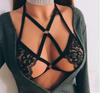 Модный европейский и американский кружевной халтер-бра со шнуровкой