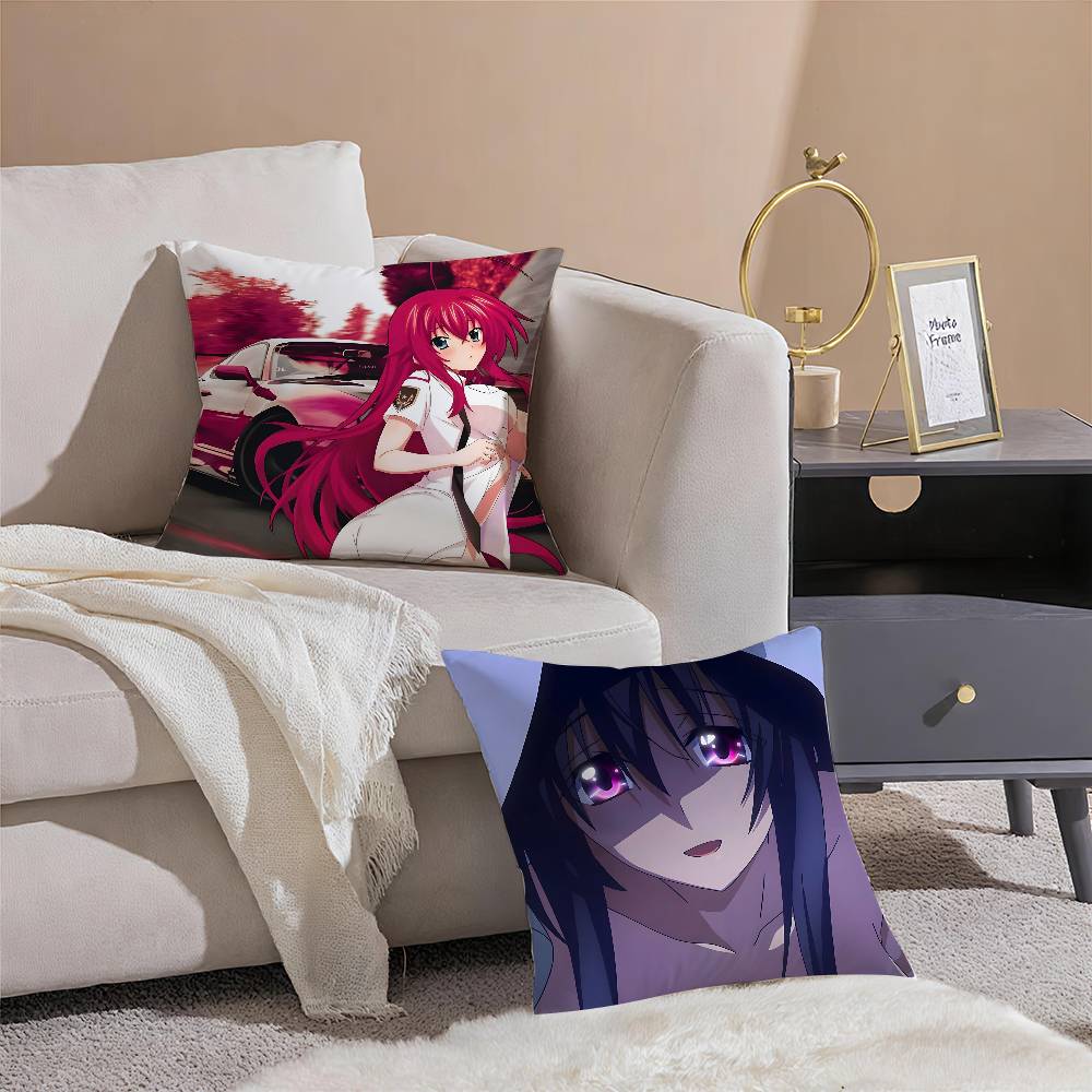 Аниме Мультфильм High School DxD-Красивая наволочка Шелковистая элегантная Комфорт Диван-кровать Невидимая молния Пляжная наволочка
