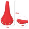 High Quality Road Bike Soft Seat Shockproof Waterproof Saddle Bicycle Accessory(Red)