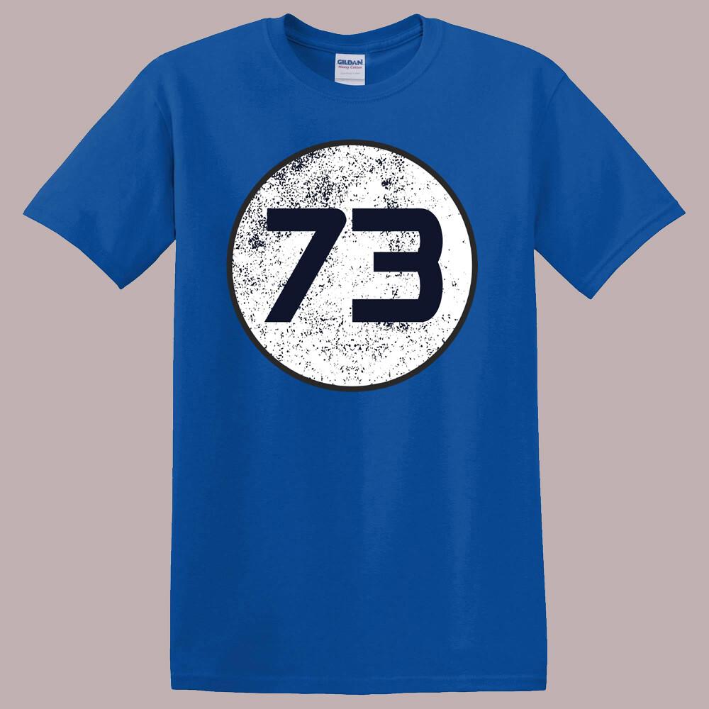 Sheldon Cooper 73 Symbol Big Bang Theory Men's Royal Blue T-Shirt Size S-5XL Unisex T-Shirt