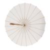 Kids Paper Parasol Bamboo and Paper Chinese Style Elegant White DIY Paper Umbrellas for Decoration