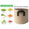 Plant Grow Bag Large Capacity Breathable with Handles Garden Vegetables Flower Planting Pouch Household Supply