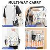 Large Capacity Baby Stroller Bag Printed Hanging Carriage Bag  Infant Nappy Bags