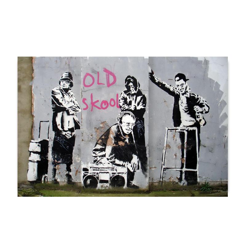 Бэнкси Граффити Искусство Холст Картина Современная Улица Поп-Арт Бабочка Мозги Девушка Плакаты и Принты Настенные Панно для Домашнего Декора