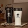 500 мл Нержавеющая сталь 304 Кружка-термос для кофе с ручкой Герметичная автомобильная термос для путешествий Изолированный стакан для бутылок