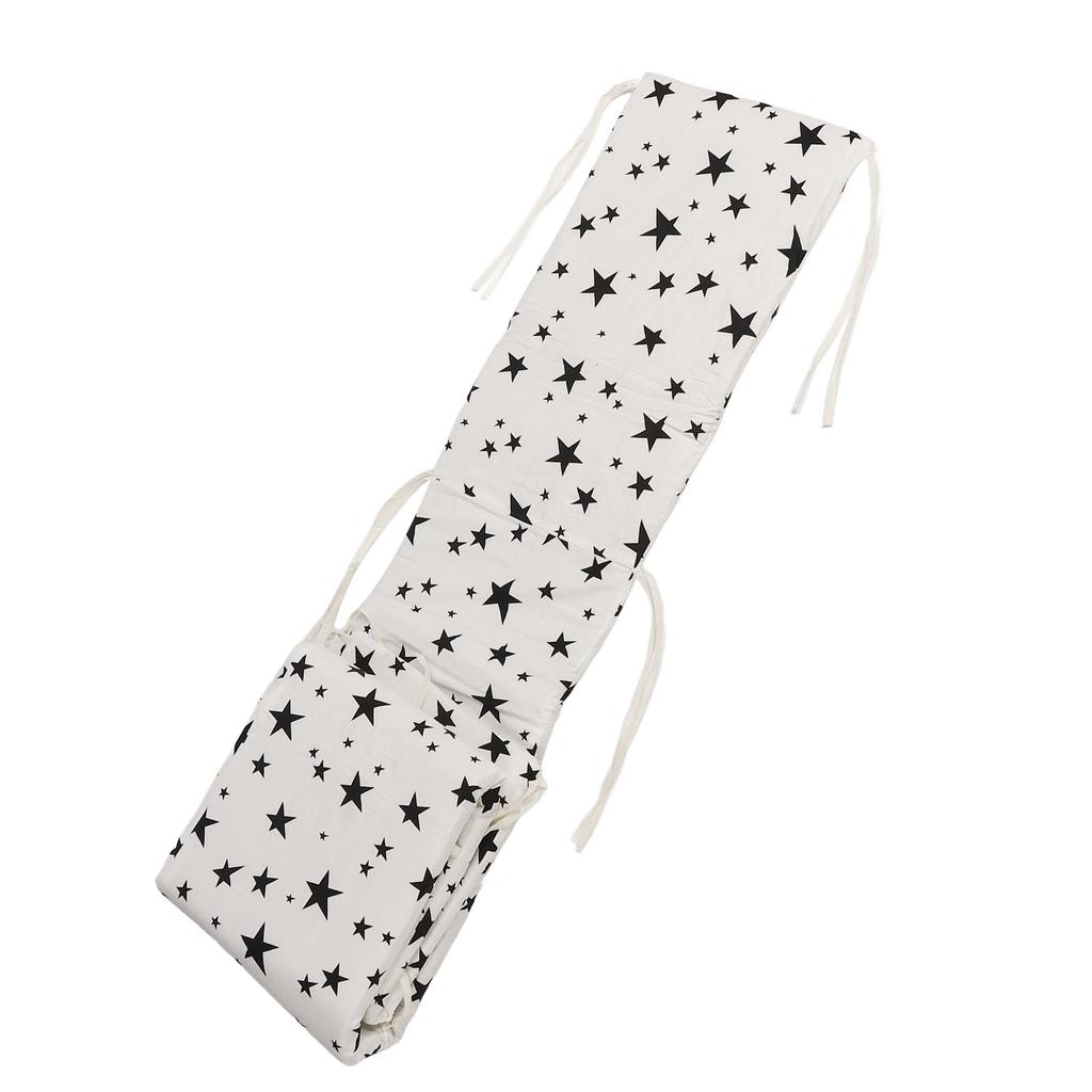 Baby Bed Bumper Removable Washable Printed One Piece Crib Bumper Infant Safety Bed Rail for All