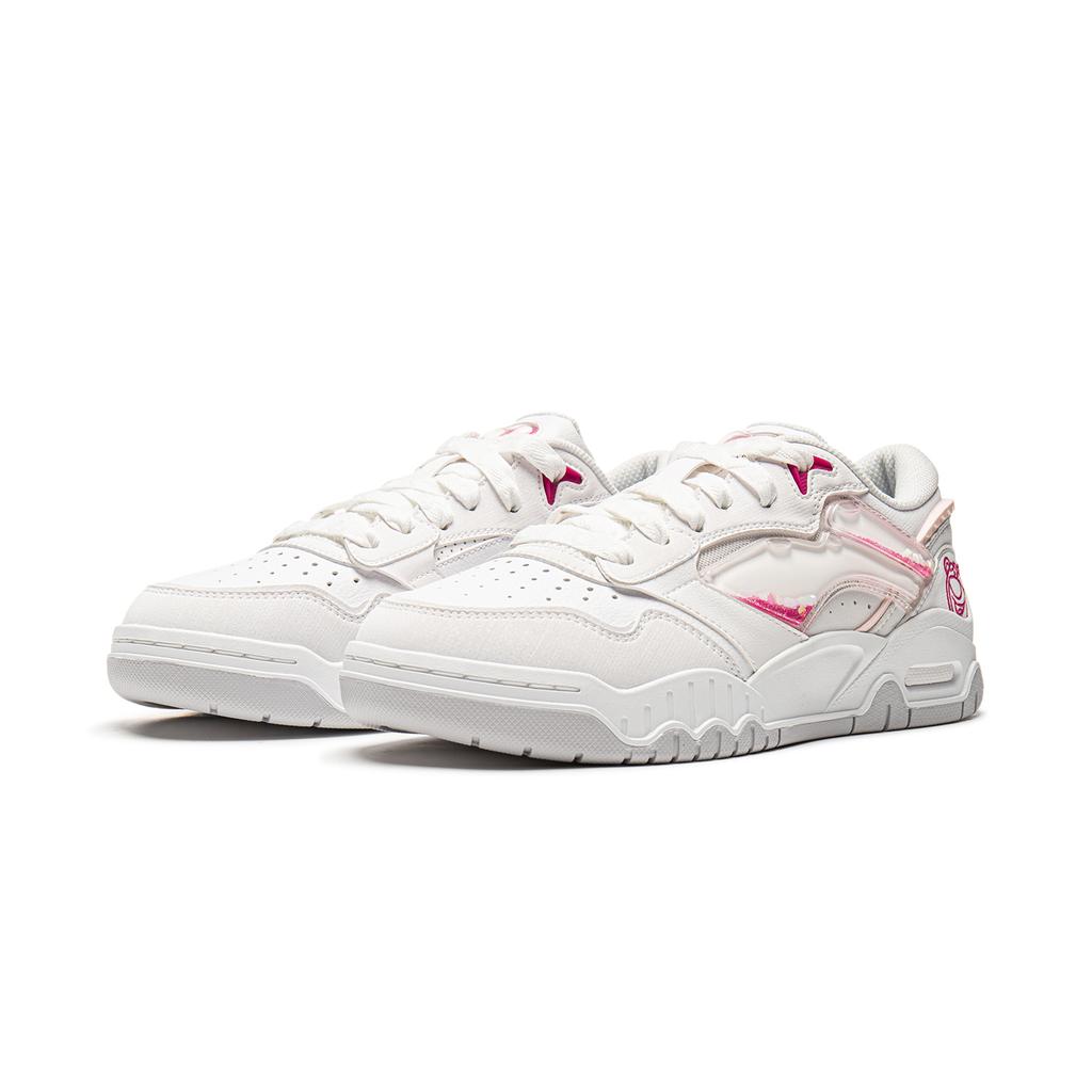 Disney x Li Ning Moon White 3 Амортизирующие износостойкие легкие низкие кеды для скейтбординга женские стандартные белые AGCV186-1
