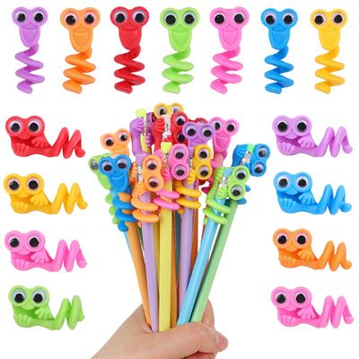 10-50 шт. Мультяшный топпер для карандаша с большими глазами, смешной колпачок для ручки, сувениры для детской вечеринки по случаю дня рождения, наполнитель для пиньяты, рождественские подарки, игрушка, школьные награды