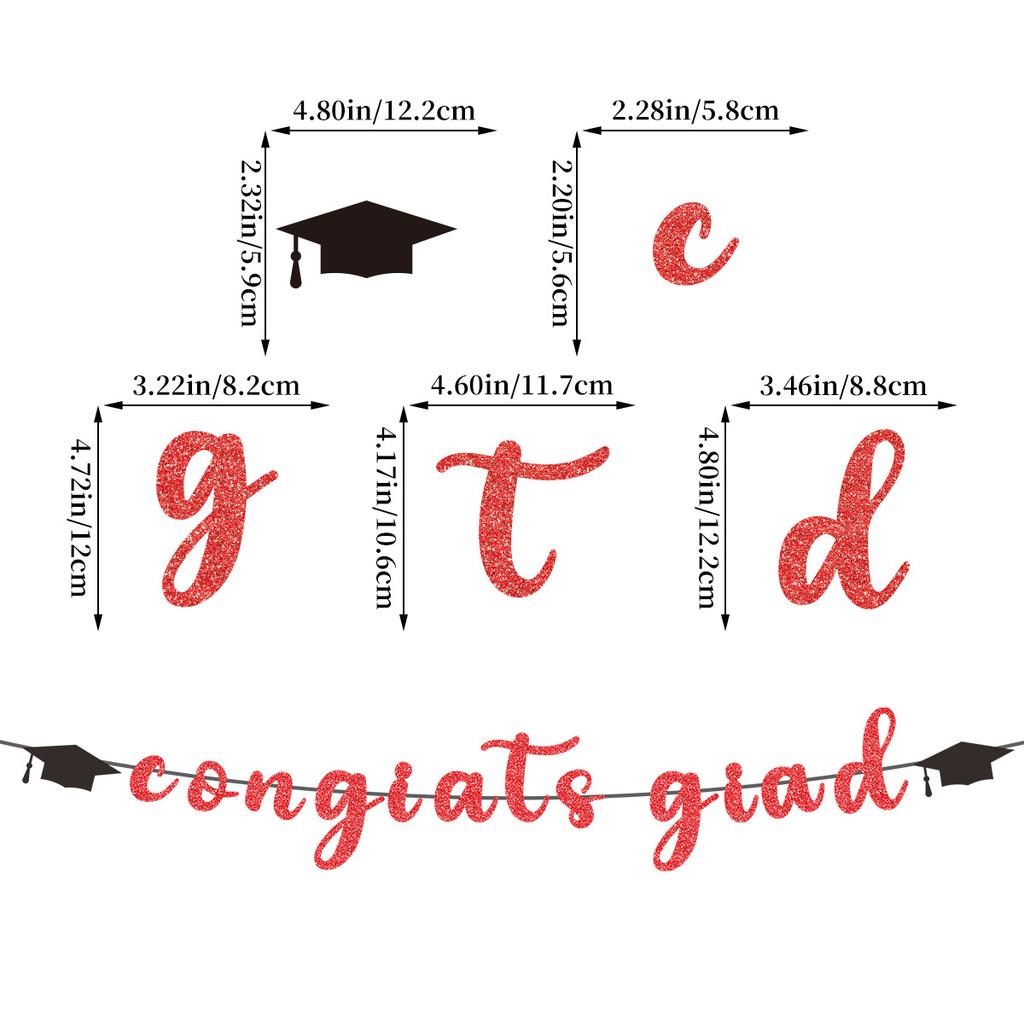 Врач Медсестра Сезон Выпускных Вечеринка Украшение Шапка Врача Буква Латте Поздравляю Выпускника Флаг