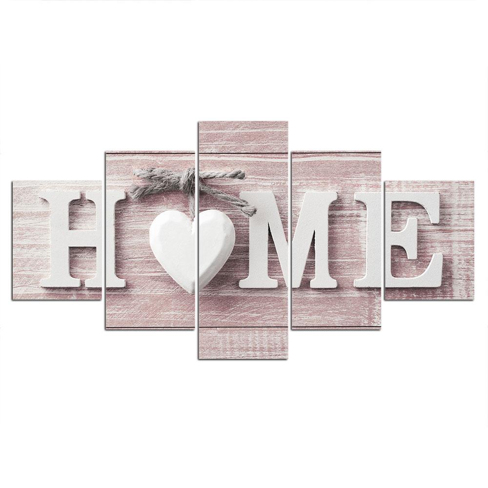 HD печатные постеры, 5 шт., холст, картина, любовь, дом, письмо, настенная живопись, фотографии для гостиной, домашний декор