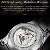 JINSHIDUN Новые деловые и развлекательные мужские часы, полностью автоматические механические часы с двойным календарем и ночной подсветкой, водонепроницаемые часы высокого класса