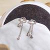 Асимметричные серьги в виде полых облаков с инкрустированными бриллиантами, женские серьги-подвески в стиле холодного фэншуй
