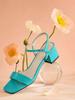 In The Balcony Suave Mint Strap Platform Sandals Heels