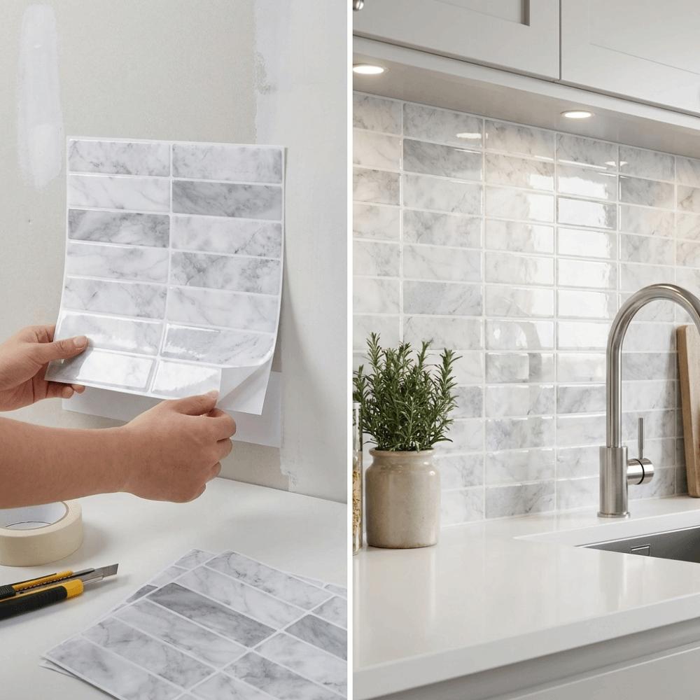 Three-Dimensional Layered Self-adhesive wallpaper Waterproof Wall Stickers RV Interior Decoration