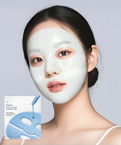 P.CALM Ночная маска PDRN с кофеином 1 КОРОБКА (4 шт.)