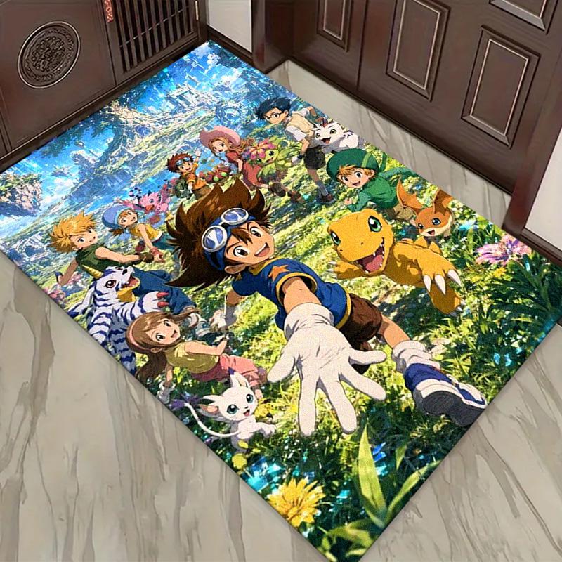 Ковер Digimon для гостиной, спальни, дома, украшение дивана, детский игровой нескользящий коврик для пола