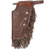 Custom Made Western Chinks Cow Leather Chaps Fringes Tooled Yoke Buckle Closure