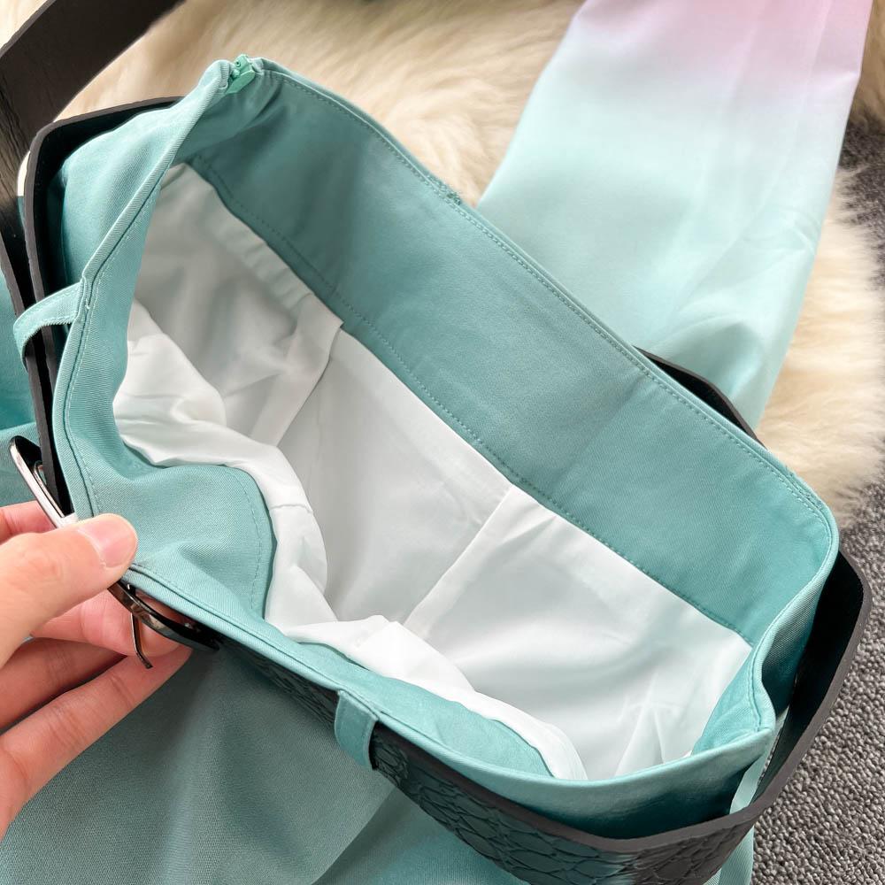 RUGOD Европейская и американская мода подходит женским градиентным рубашкам с длинными рукавами, женским повседневным прямым широким брюкам