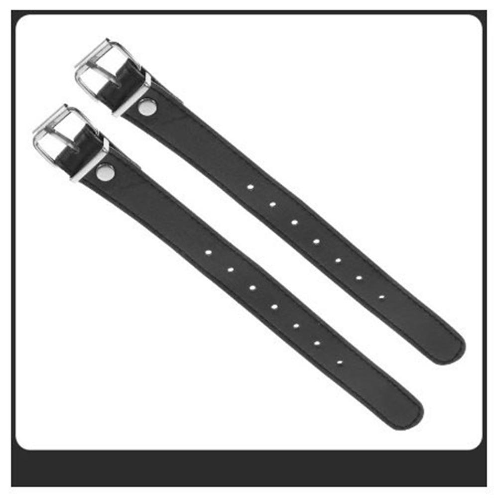 1pair Leather Cargo Rattan Baskets Replacement Children's Bicycle Buckle Belt  Hardware Accessories