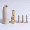 1/3Pcs Welding Nozzle 15AK 0.8mm/10mm/12mm Non Stick Coating Contact Tip Protection From Slag European Style Airless