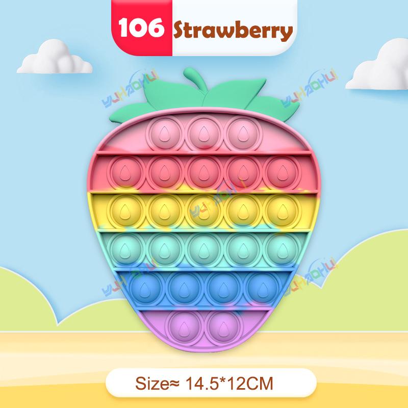 Радужный Поп Пуш Пузырь Непоседа Игрушки Антистресс для Взрослых Детей Особые Потребности Сенсорные Игрушки Интерактивные Игрушки для Детей