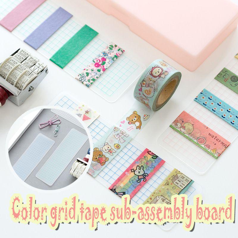 Colorful 1pcs Washi Tape Dispenser Organizer Board For Scrapbooking And Journaling