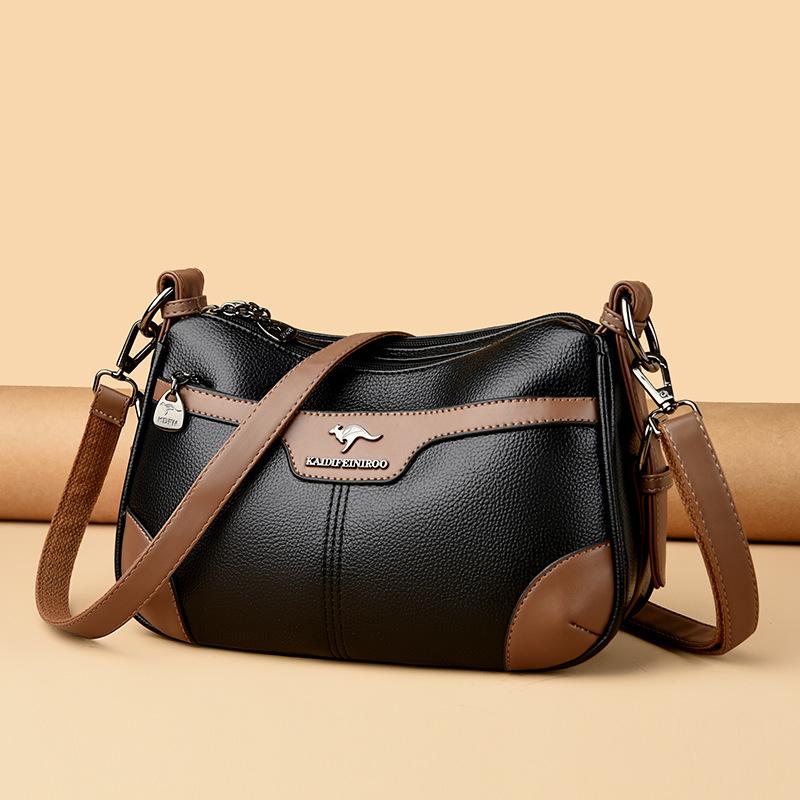 Сумка Модная Цветовая Контрастная Атмосфера Сумка для мам Сумка Через Плечо Женская Сумка На Плечо