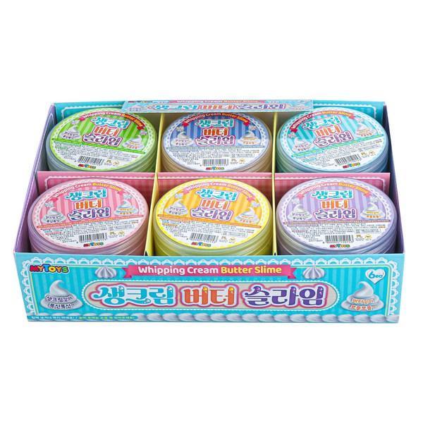 Mytoys набор слаймов из взбитых сливок и масла, 6 цветов, разные цвета, 130 г, популярные корейские игрушки