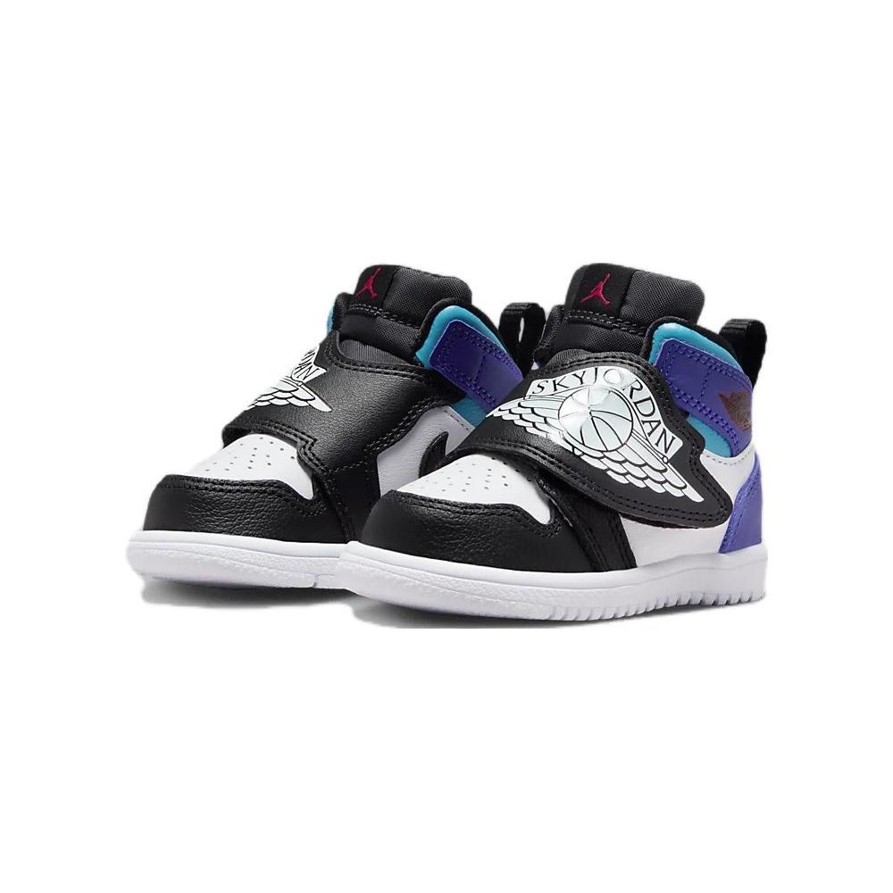 Jordan 1 Mid Little Kids White Blue BQ7196-154