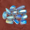 Blue Flashy Natural Rainbow Moonstone Mix Shape Lot, Polished Moonstone Lot, Rainbow Moonstone Lot, Loose Gemstone for Making Jewelry.